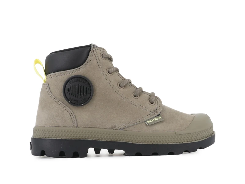 Palladium Pampa Hi Cuff Wp Oz Ankle Boot, Grey, 1 UK
