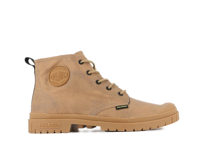 Palladium Mixed Pampa Sp20 Hi Wax Ankle Boot, beige, 7 UK