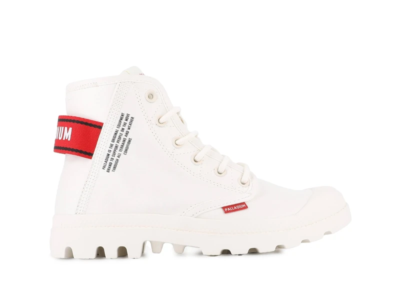 Palladium Unisex Pampa Hi Dare Ii Ankle Boot, White, 4 UK