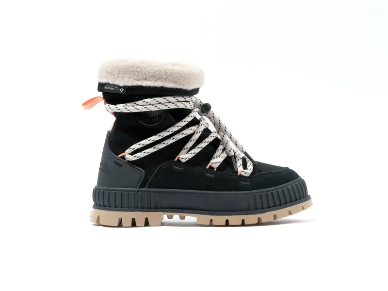 Palladium Women's Pallashock Winter Ankle Boots, Black, 2.5 UK