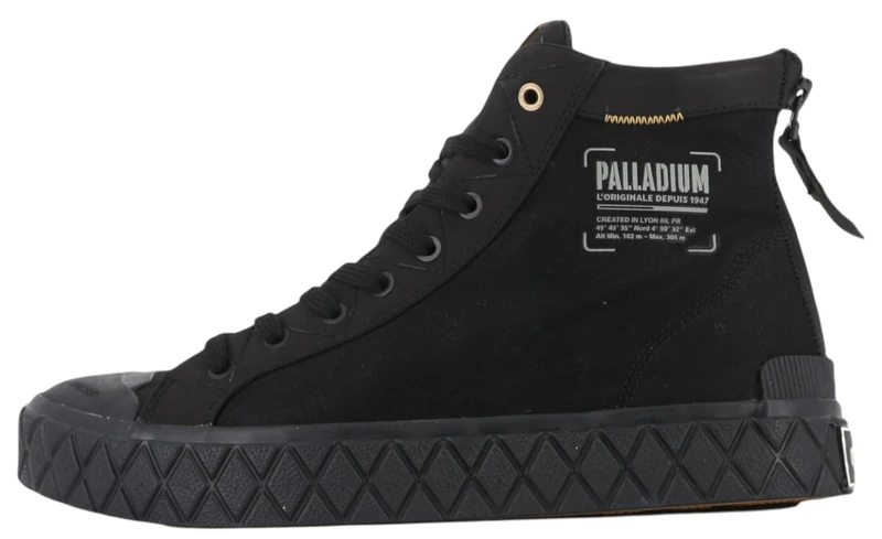Palladium Unisex Palla Ace Detroit Sneaker, Black, 6.5 UK