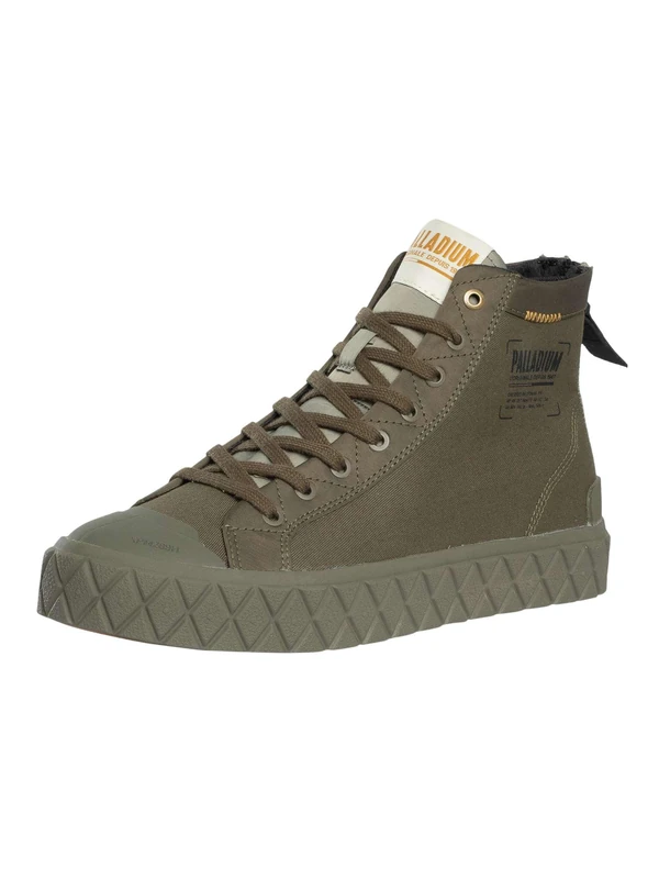 Palladium Mixed Palla ACE Detroit Basket, Green, 8.5 UK - Image 1