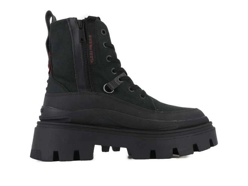 Palladium Women's Pallasquad Zip Tx Ankle Boot, Black, 6.5 UK