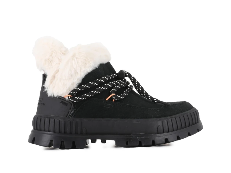 Palladium Women's Pallashock Lo Winter Ankle Boots, Black, 6 UK