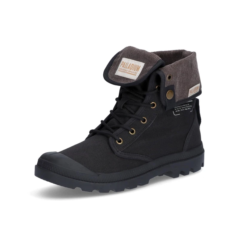 Palladium Mixed Baggy Michigan Ankle Boot, Black, 9 UK