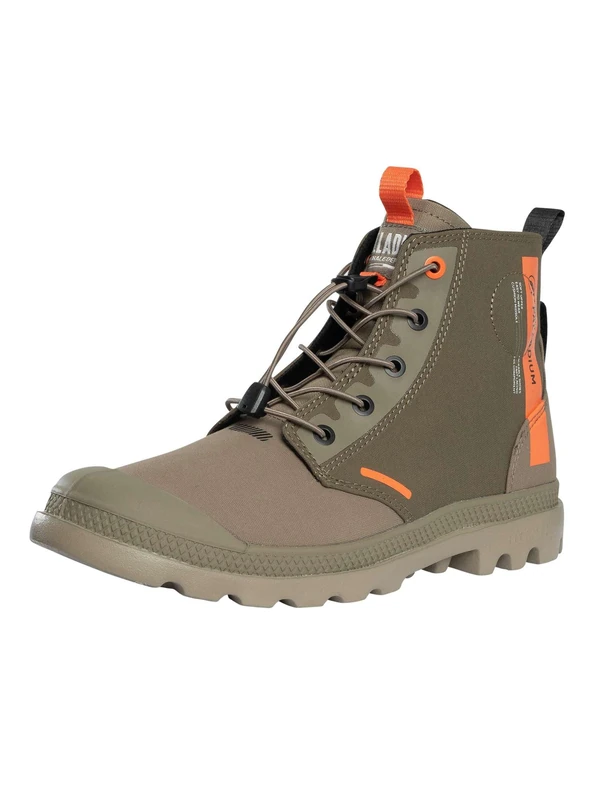 Palladium Unisex Pampa Lite Journey Ankle Boot, Green, 6 UK