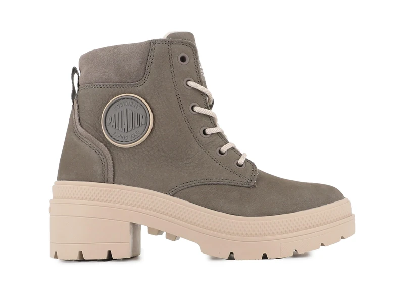 Palladium Women's Pallarise NBK Wl Ankle Boot, Grey, 8 UK