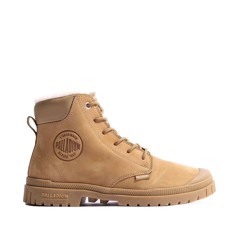 Palladium Unisex Sp20 Cuff LTH Wp Wl Ankle Boot, Brown, 12 UK