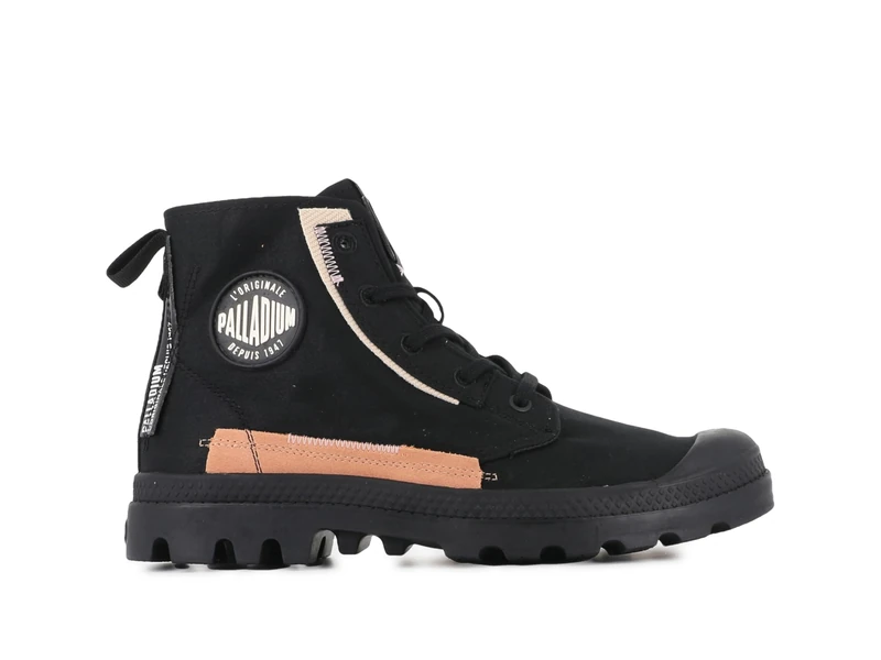 Palladium Women's Pampa Underlayer Trainers, Black, 6.5 UK