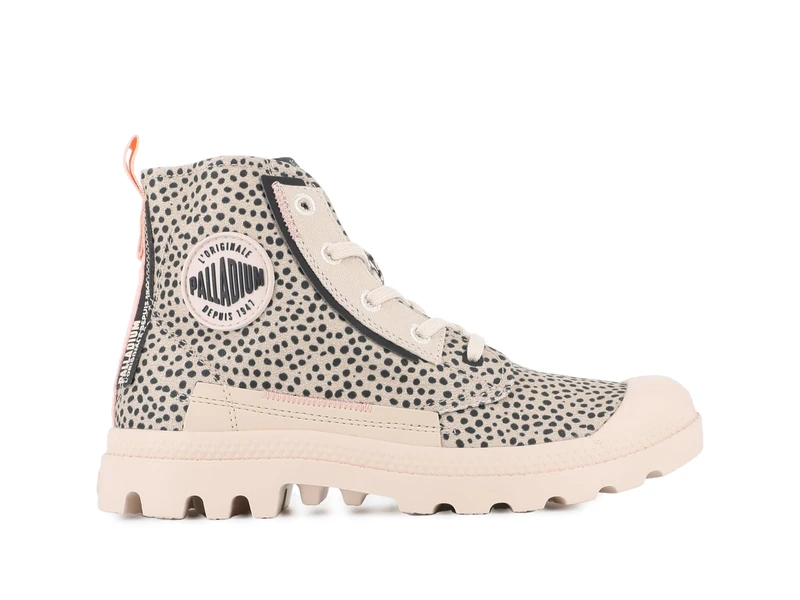Palladium Women's Pampa Underlayer Trainers, Sand Leopard, 3 UK