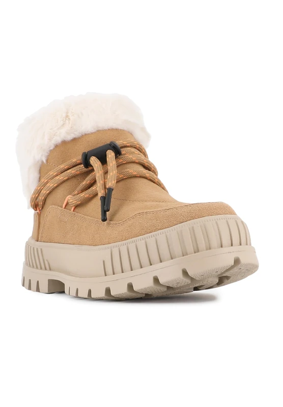 Palladium Women's Pallashock Lo Hiver Ankle Boot, Brown, 9 UK