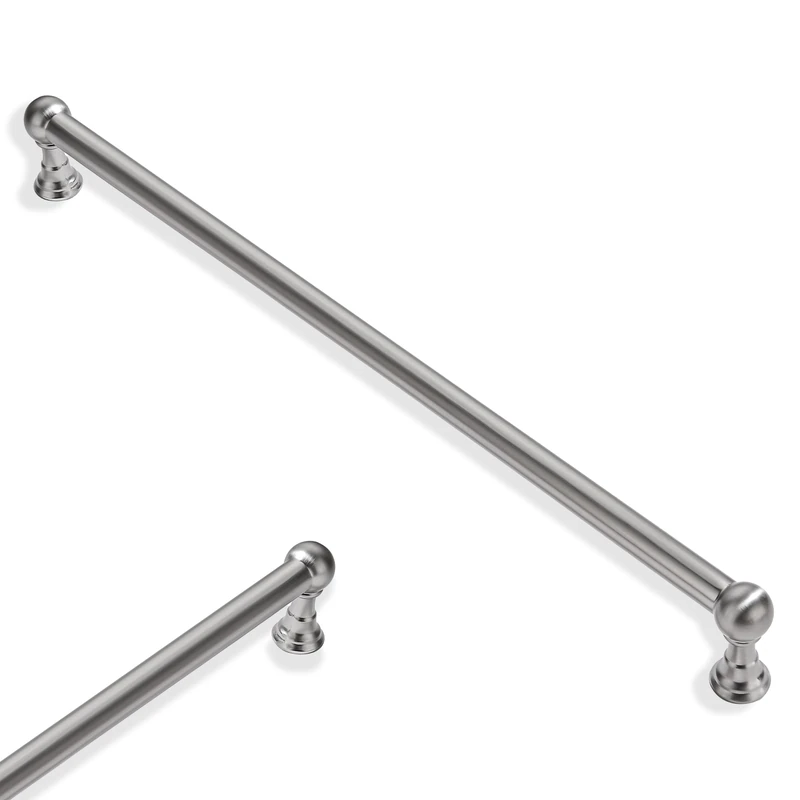 ZAUYX 5 Pack 12 Inch Hole Center Brushed Nickel Cabinet pulls 100% Solid Heavy Duty Dresser Pulls Cabinet Drawer Pulls for Kitchen Cupboard Hardware