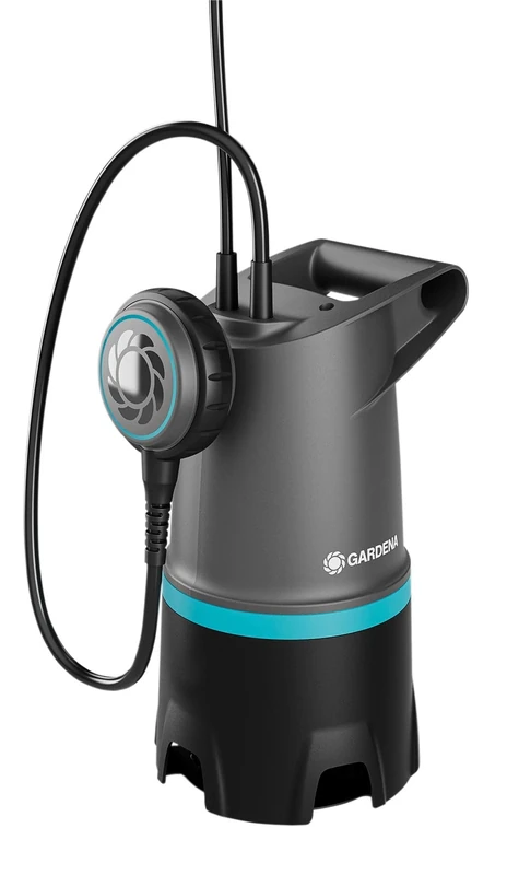 Gardena Dirty Water Submersible Pump 20000 Basic, 550W, 20.000 l/h, with Float Switch, Up to 35 mm Grain Size, High-Capacity Pumping, Ideal for Flooding and Drainage, UK Plug (09017-47)