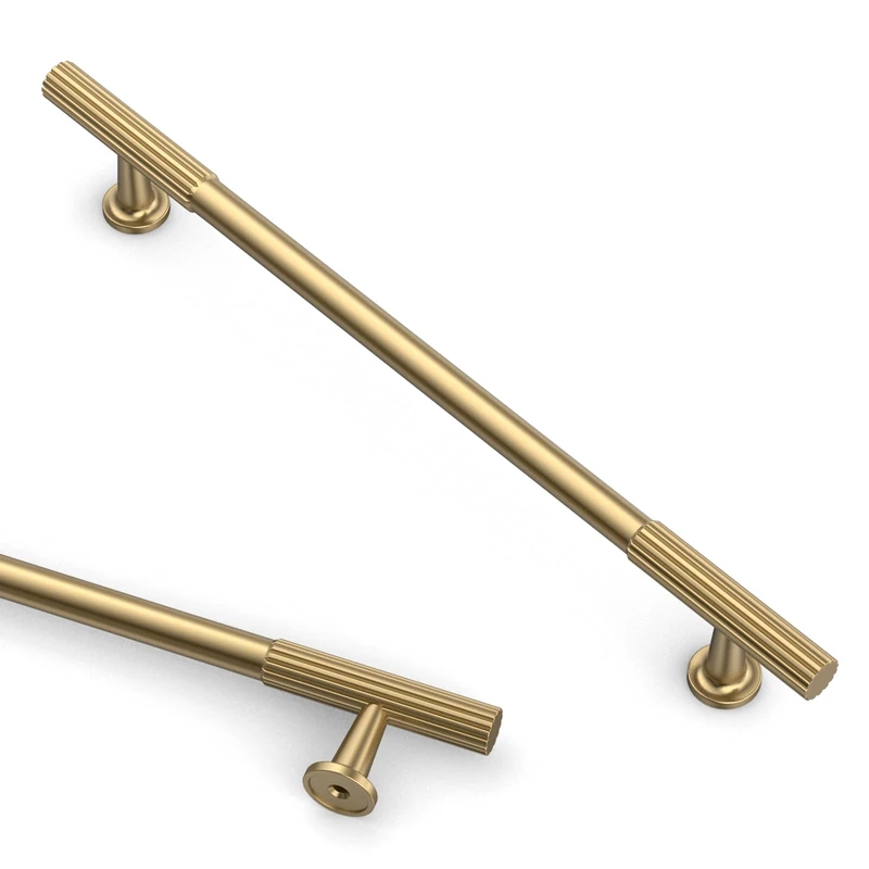 Asidrama 10 Pack 10 Inch(254mm) Champagne Bronze Cabinet pulls Kitchen Cabinet Handles, Cabinet Pulls Kitchen Cabinet Hardware for Cupboard Drawer Pulls