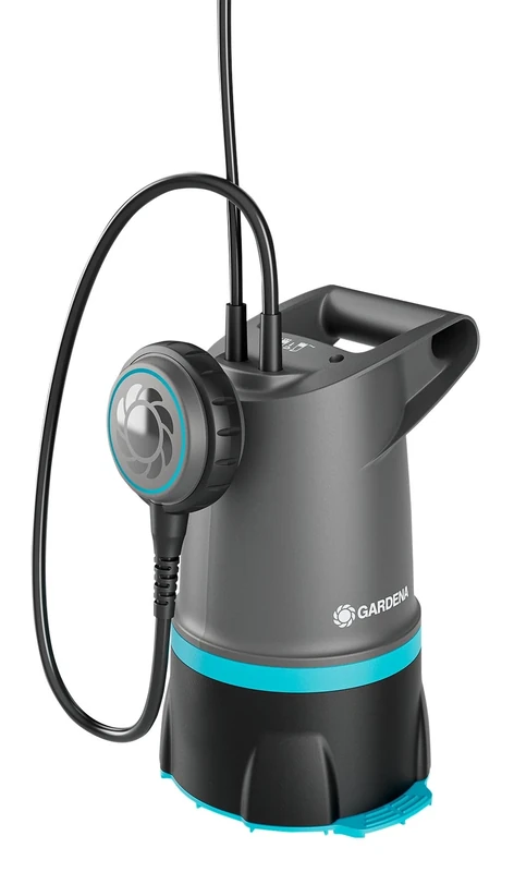 Gardena 2-in-1 clear/dirty water submersible pump 20000 BASIC, 20,000 l/h, float switch, robust and versatile, ideal for drainage, UK plug (09018-28)