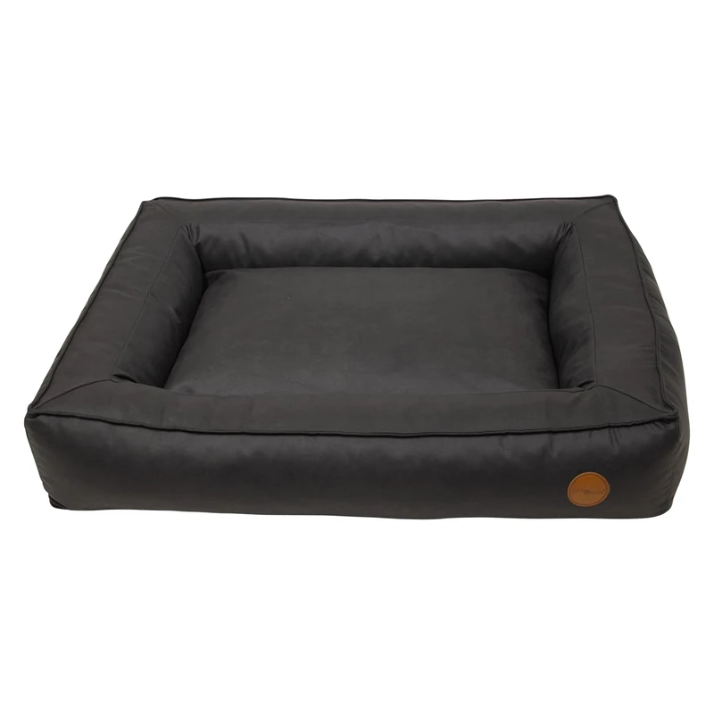 JACK AND VANILLA, Ergonomic Dog Bed, Spacious 100 x 70 cm, Stylish Black Design, Durable Materials, Easy to Clean, Thermal Insulation, Non-Slip Safety - Image 1