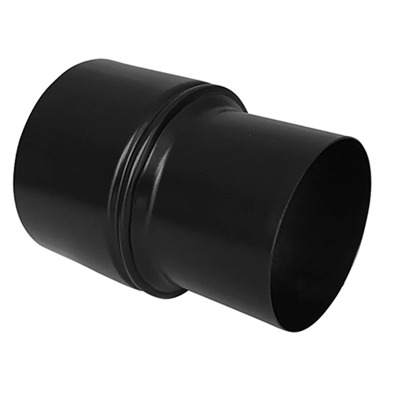 FIREFIX RES80/Ü12 Black Stainless Steel Pellet Stove Pipe Extension 80mm to 120mm