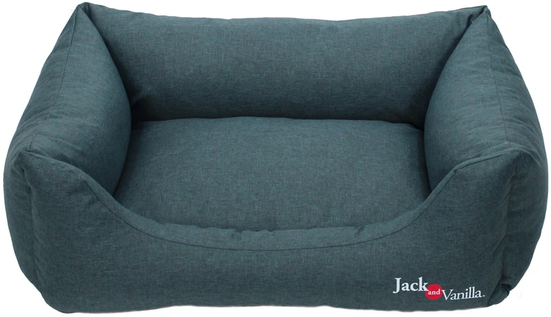 JACK AND VANILLA, Waterproof Sofa for Animals, Modern Design, Easy to Clean, Optimal Comfort for Dogs and Cats, Dimensions 40 x 60 x 23 cm, Colour: Petrol
