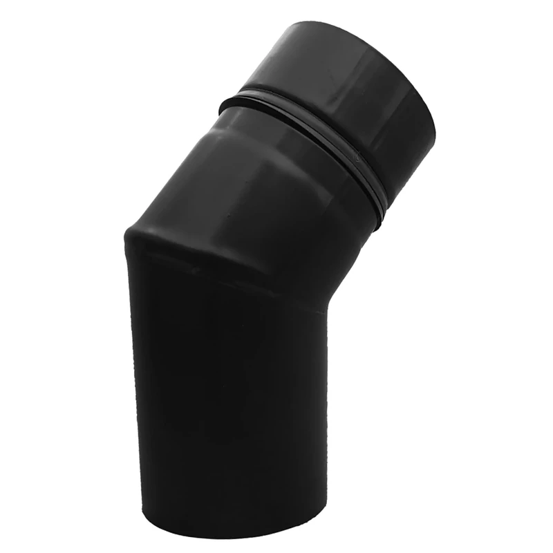 FIREFIX RES80/B45 Pellet Stove Pipe Elbow 80mm Stainless Steel Black 45 Degree