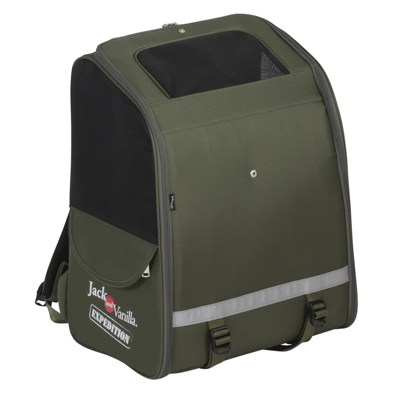 JACK AND VANILLA, Expedition Ergonomic Olive Green Backpack 33 x 47 x 22 cm, Optimal Comfort, Practical Storage, Moisture Resistant, Ideal for Hiking and Outdoor Activities