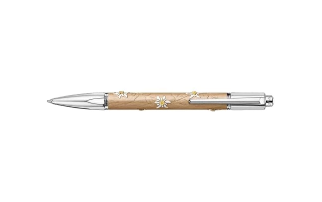 Caran d'Ache Varius Edelweiss Ballpoint pen silver/rhodium plated