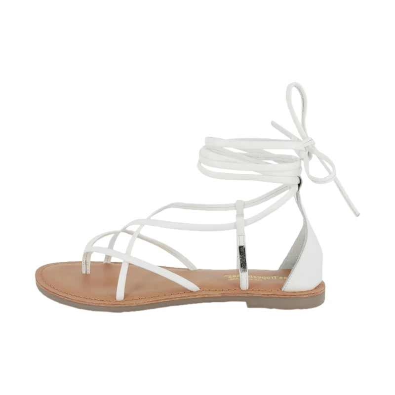 LES TROPEZIENNES PAR M. BELARBI Women's Djoya City Shoes Between Fingers, White, 5 UK