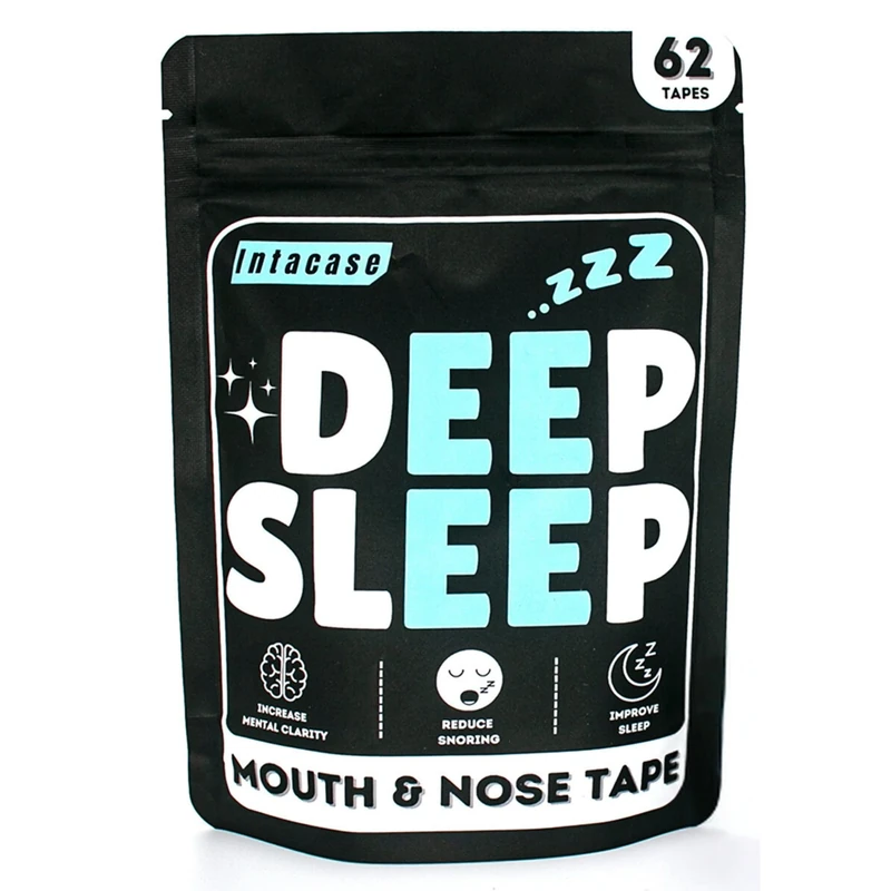 Deep Sleep Mouth Tape & Nasal Strips 62 Pack - Beard Friendly