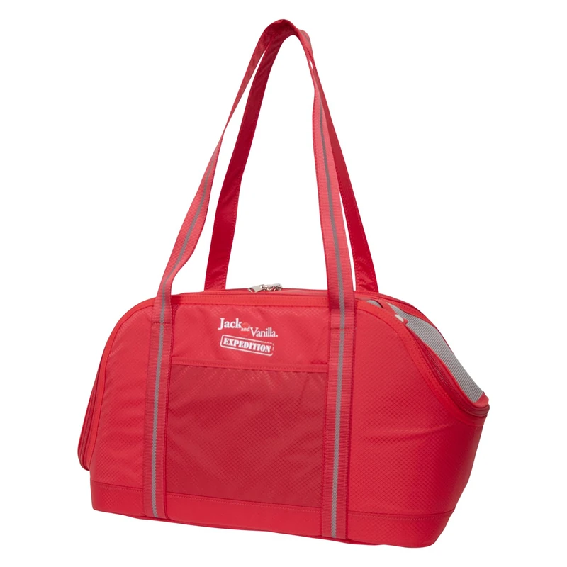 JACK AND VANILLA, Red Ergonomic Pet Carrier, Water Resistant, with Multiple Compartments, Ideal for Hiking and Travel, Size U (One Size), Red, Sport Expedition - Image 1