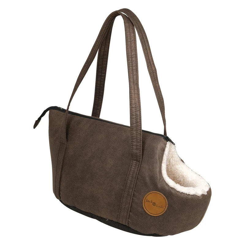 JACK AND VANILLA, Classy Stylish Pet Carrier, Modern Design, Durable Materials, Optimal Comfort, Easy to Carry, Reinforced Safety, Size 40 x 23 cm, Choice of Colours