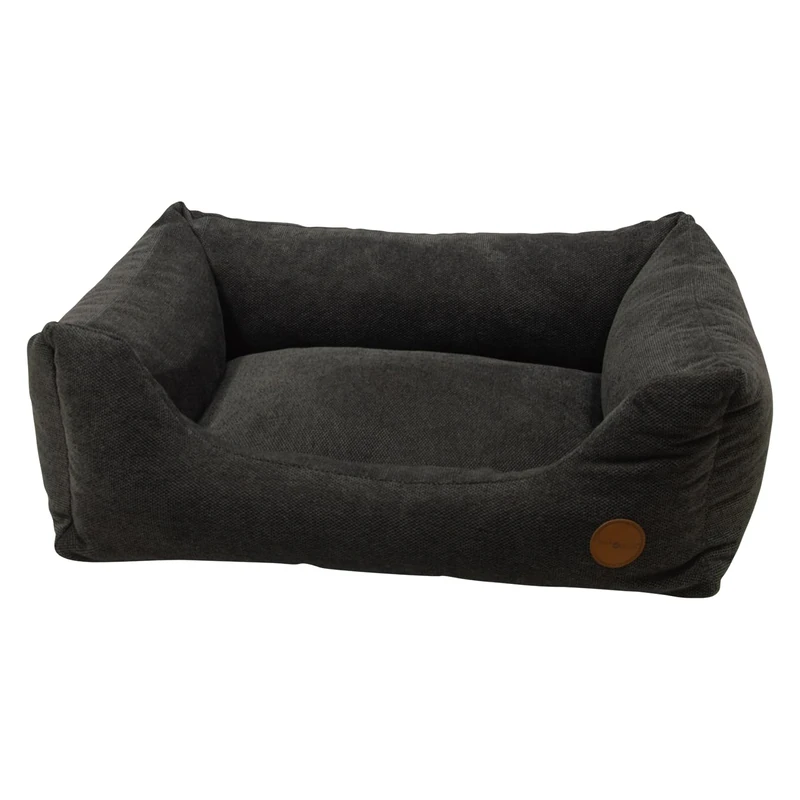 JACK AND VANILLA, Ergonomic Foam Pet Sofa, Contemporary Design, Dark Grey, Washable, Durable and Comfortable, Ideal for Dogs and Cats, 80 x 60 cm