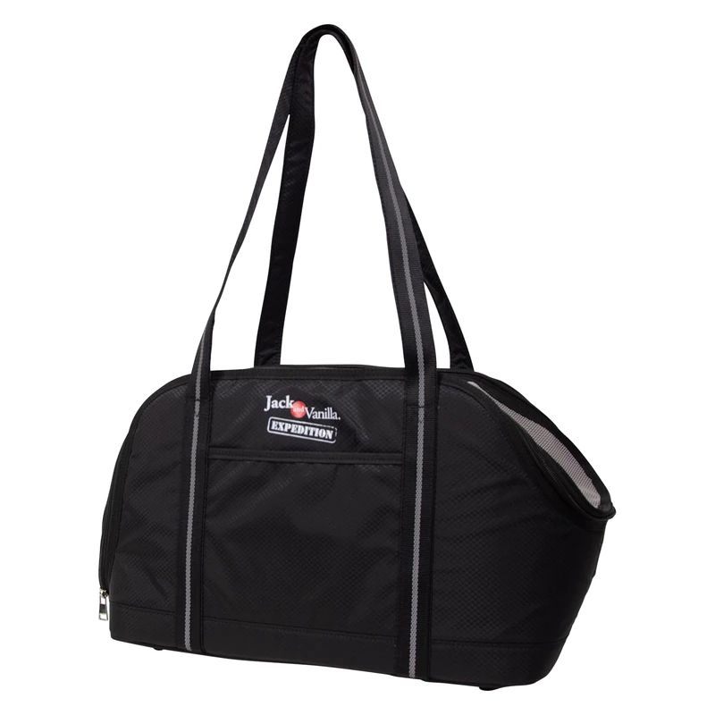 JACK AND VANILLA, Comfortable Hiking Carrier with Padded Straps, Spacious Compartments and Modern Design, Ideal for Sports and Travel, U, Black, Sport Expedition Model