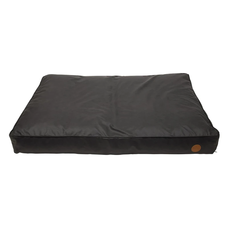 JACK AND VANILLA, Stylish Black Dog Bed, Soft Padding for Optimal Comfort, Easy to Care, Size 120 x 80 cm, Perfect for Large Dogs, Timeless Classy Model - Image 1