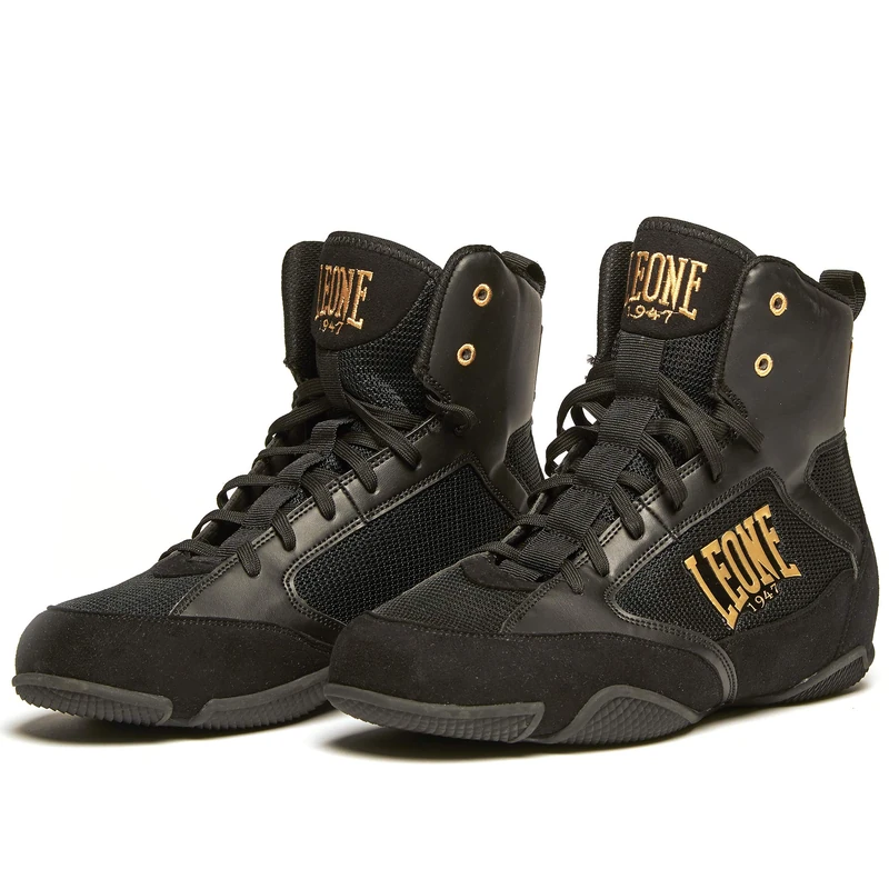 LEONE 1947, Unisex Premium Ankle Boots, Black, 10.5 UK