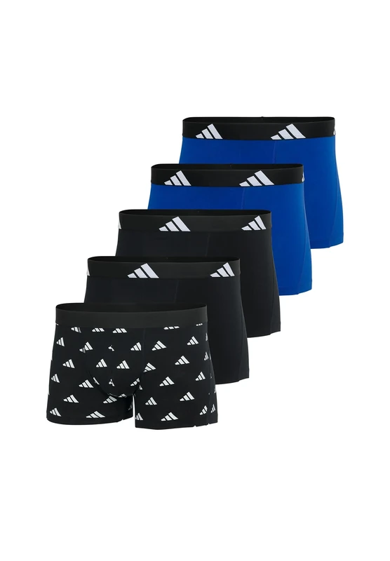 adidas Trunk (5PK) - Active Flex Cotton - Comfortable Underwear, 913 Multicolor 2, XL