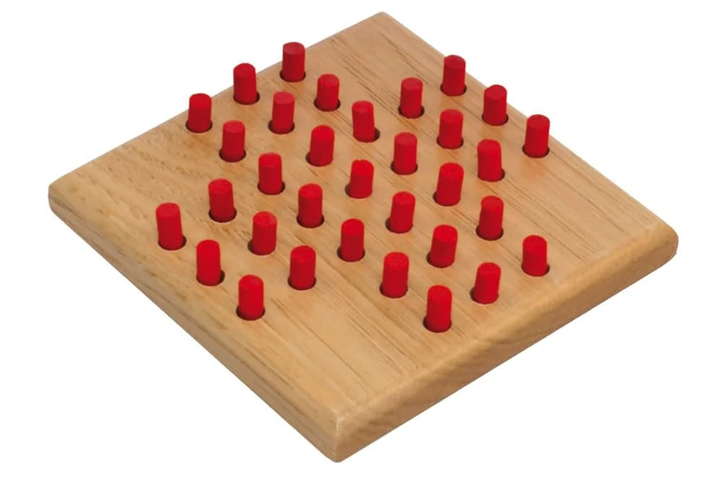 Modiano Solitaire Pocket Game - Wooden Travel Game