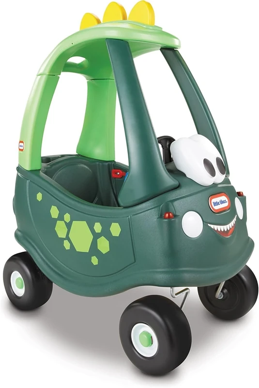 little tikes Cozy Coupe Dino - Ride On for Kids with Real Working Horn, Clicking Ignition Switch, & Fuel Cap - For Kids 18 Months - 5 years