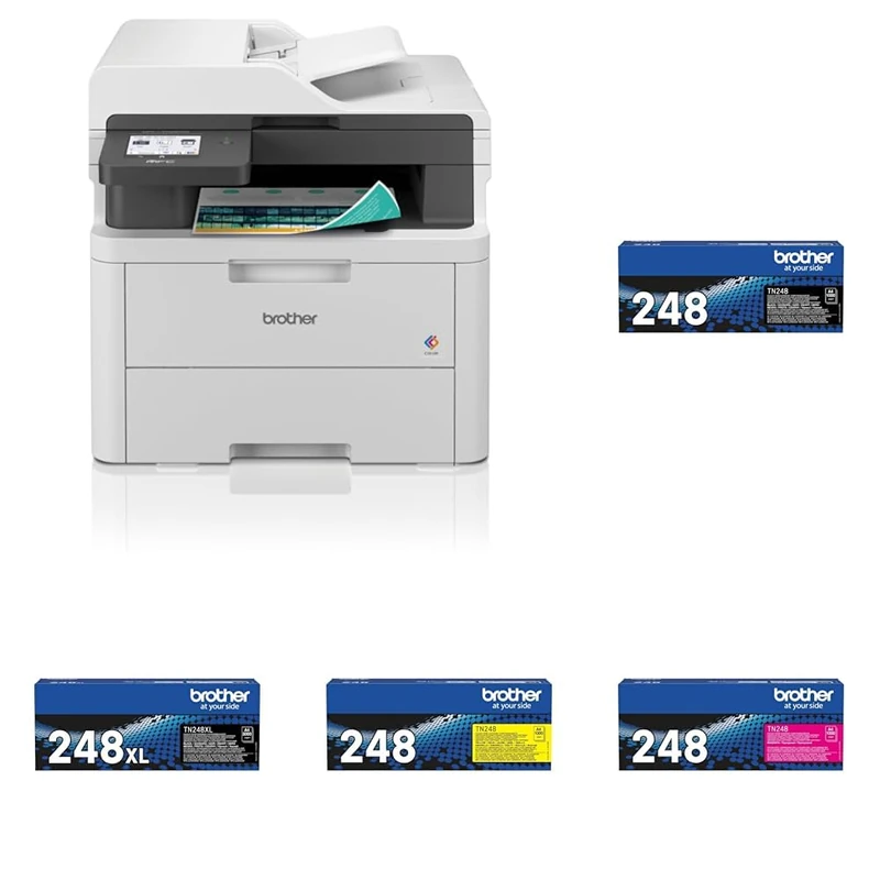 BROTHER MFC-L3740CDWE All-in-one Colour Wireless LED Printer|4 month free trial| Automatic toner delivery| Free manufacturers gurantee| UK Plug Toner Cartridge