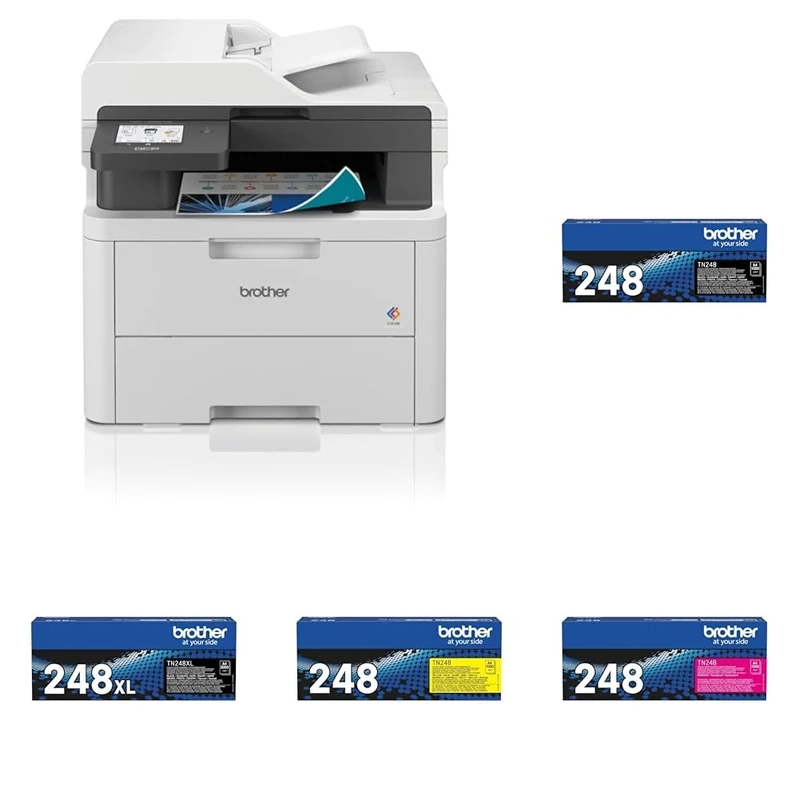 BROTHER DCP-L3560CDW 3-in-1 Colour Wireless LED Printer | Print, copy & scan | USB 2.0 |A4|UK Plug Toner Cartridge