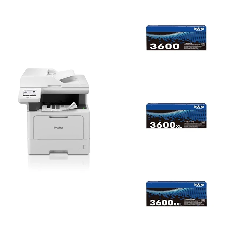 BROTHER MFC-L5710DN Professional All-in-one Mono Laser Printer, Print, copy, scan and fax,USB 2.0,UK Plug Toner Cartridges