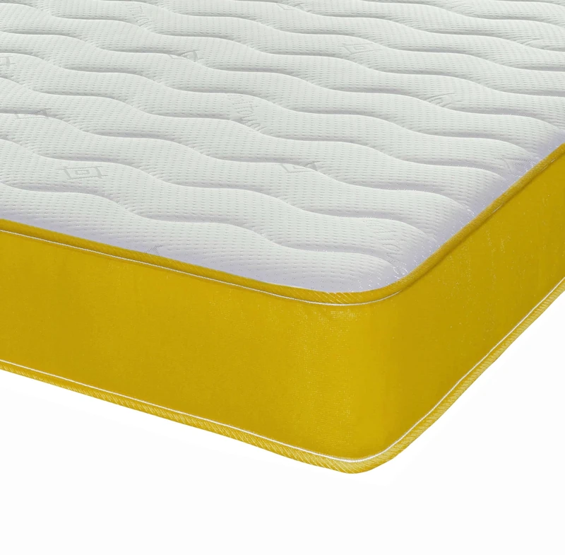 eXtreme comfort ltd Hybrid Cooltouch Colours Mattress | Yellow | Shorty (75 x 175cm) | Memory Foam and Coil Spring | Cooltouch Breathable Cover | Plush Comfort | UK Made