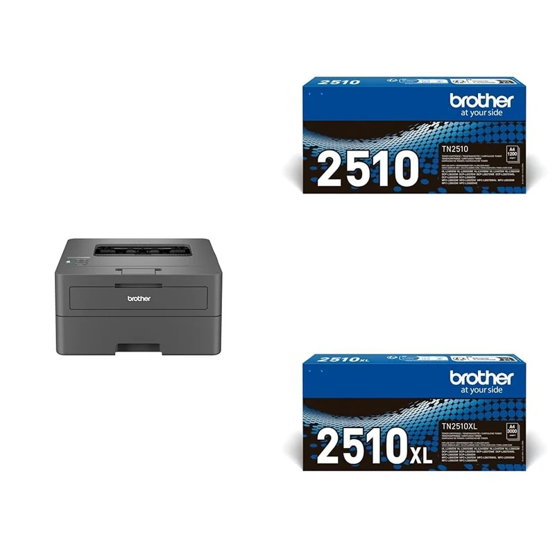 BROTHER HL-L2445DW Mono Laser Printer | Single function | Automatic 2-sided print | A4|UK Plug Toner Cartridges