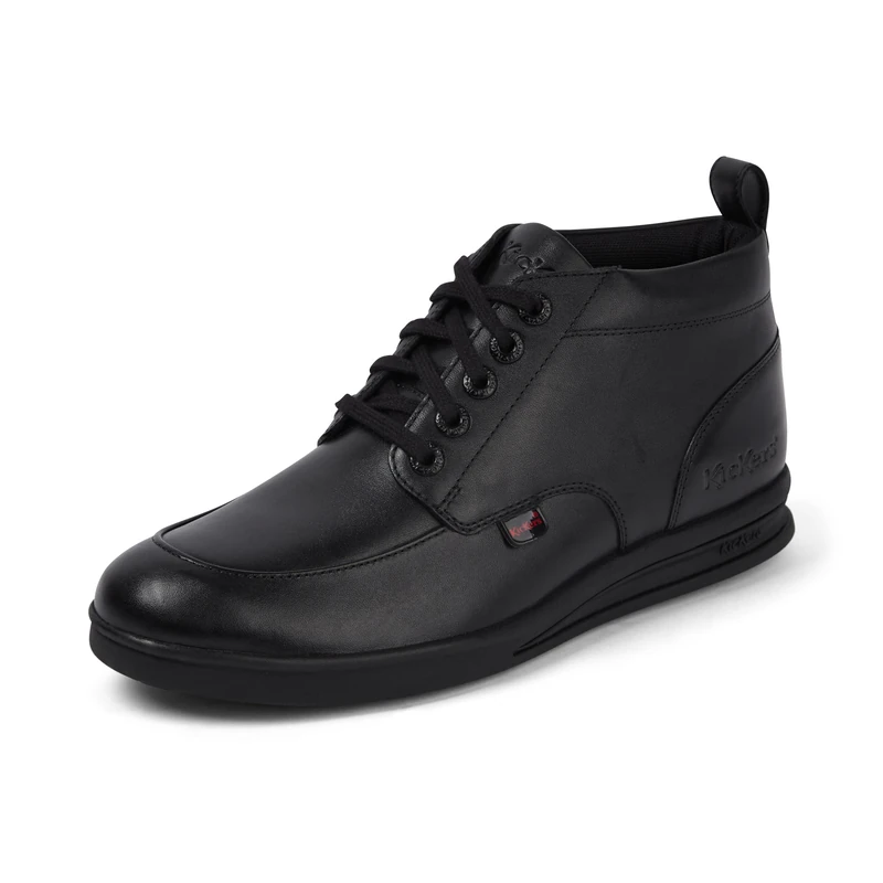 Kickers Boy's Troiko Hi Leather Ankle Boot, Black, 4 UK Child