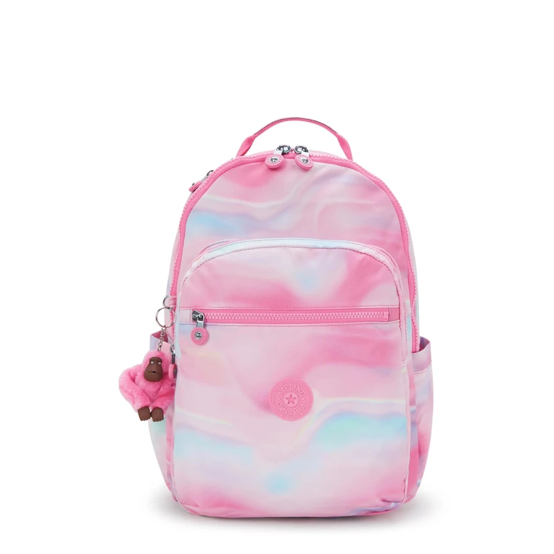 Kipling Women's Seoul 15" Laptop Backpack, Durable, Roomy with Padded Shoulder Straps, Built-in Protective Sleeve, Rose Glow, 12.75''L x 17.25''H x 8''D, Seoul 15" Laptop Backpack, Durable, Roomy With - Image 1
