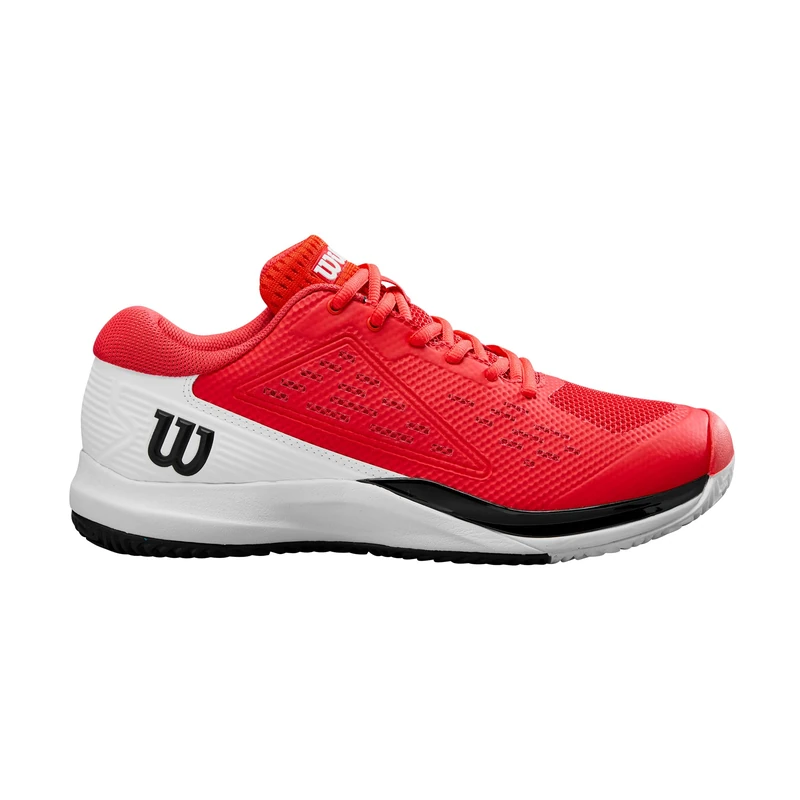 Wilson Rush Pro Ace Men's Tennis Shoes, Provide a Confident Fit and Dynamic Support, with Enhanced Stability and Superior Traction, Colour: Infrared/White/Black, Size: 10.5