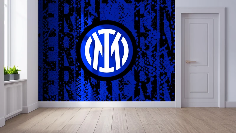 Licensed Decor FC Internazionale Milano Medium Wall Mural (185cm (h) x 100cm (w) - Layered Crest