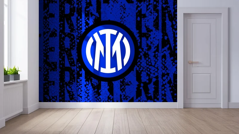 Licensed Decor FC Internazionale Milano Small Wall Mural (110cm (h) x 80cm (h) - Layered Crest