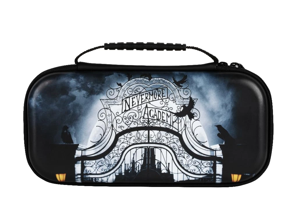 Konix Wednesday Protective Case for Nintendo Switch, Switch Lite and Switch OLED - 8 Games - Nevermore Academy - Black, Black, Wednesday