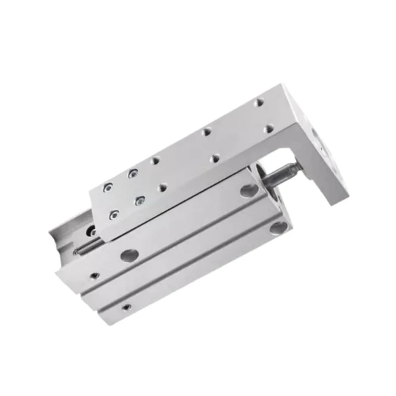 VWWJCCRO HLH Series Side Rail Precision with Guide Rail Slide Cylinder HLH6X5S/HLH6X10S/HLH10X5S/HLH10X10S Pneumatic Actuator Cylinder(HLH6,30S)