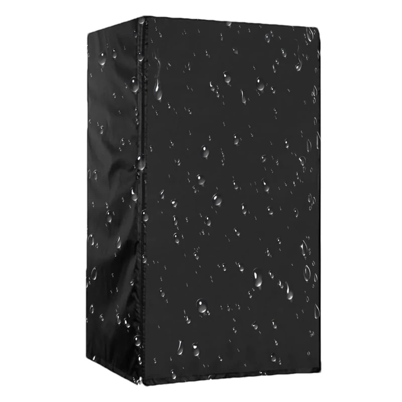 Fridge Cover Outdoor Dustproof Freezer Covers Oxford Cloth Waterproof Fridge Protector, Upright Freezers Cover Freezer Cover for Winter Protection