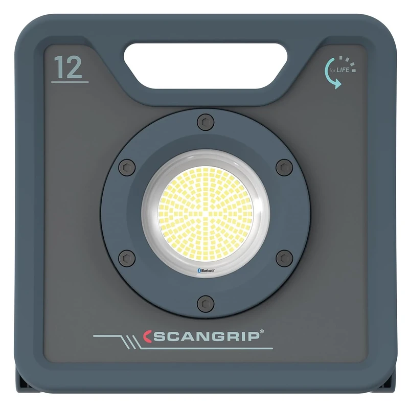 Scangrip NOVA 12 FOR LIFE, LED Lamp Suitable for Any Atmospheric or Dirt Conditions, Durable and Resistant to Water and Dust